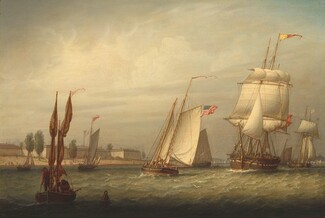 Boston Harbor, 1843, Robert Salmon