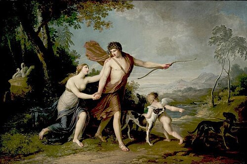 Venus  und  Adonis, , Augustin van den Berghe