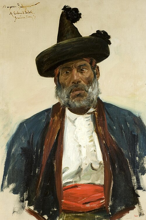 Rei dels gitanos de l'Alhambra. Chorrojumo, 1890, Miquel Carbonell Selva