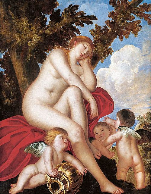 Sleeping Venus with Putti, 1650, Alessandro Varotari