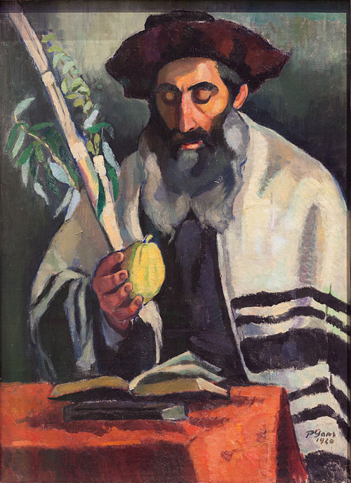 In prayer during the Feast of Tabernacles, 1920, Paula Gans