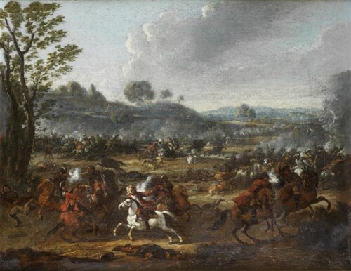 Cavalry skirmish, 1722, Frans Breydel