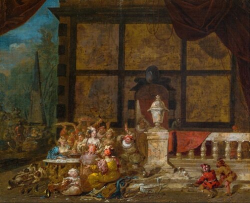 Merry company, 1722, Frans Breydel