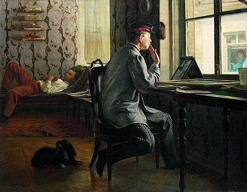Préparation à l'examen, 1864, Ilia Répine