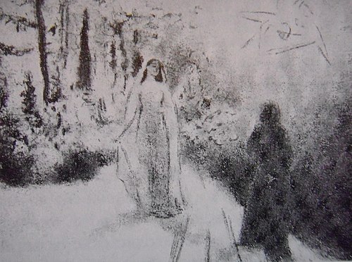 Dante and Beatrice meeting, 1896, Ilya Repin
