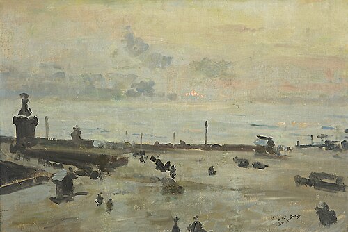 View of the Imperial Academy of Arts in St. Petersburg, 1890, Ilya Repin