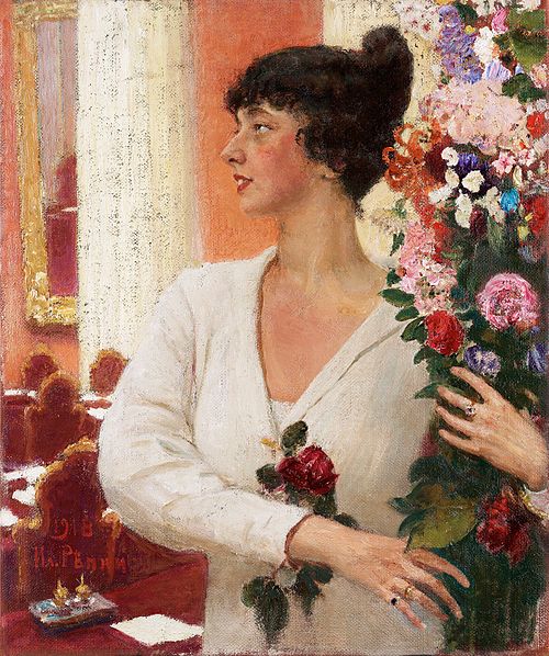 Portrait of Mrs Beatrice Levi, 1918, Ilya Repin