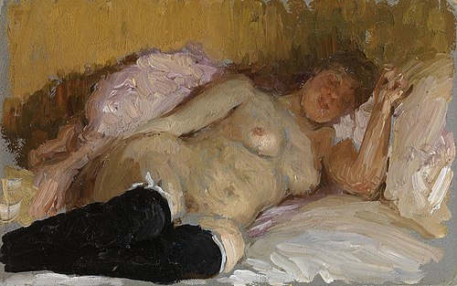 The Artist's Wife Natalia Nordman Sleeping, 1900, Ilya Repin