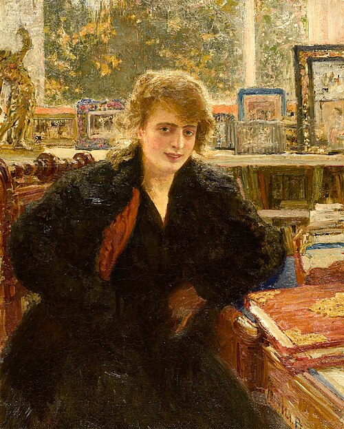 Portrait of Mrs. Rivoire, 1918, Ilya Repin