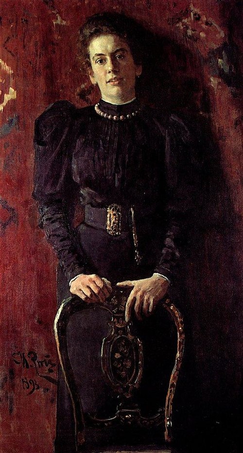 Portrait of Tatiana Lvovna Tolstaya, daughter of the writer, 1893, Ilya Repin