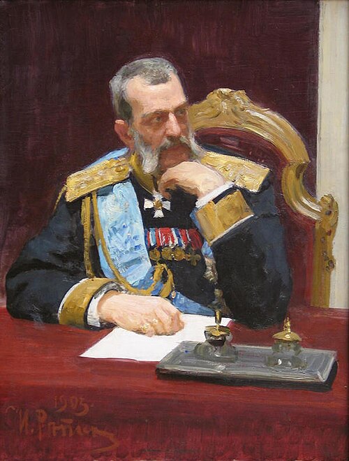 Portrait of Grand Duke Vladimir Alexandrovich, 1903, Ilia Répine