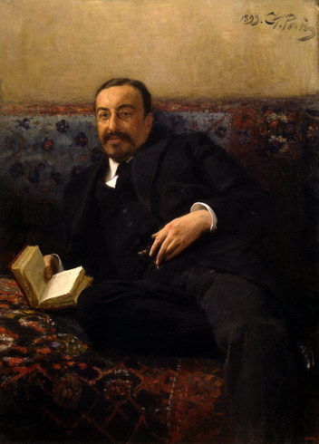 Portrait of Ivan Ivanovich Tolstoy, 1899, Ilia Répine