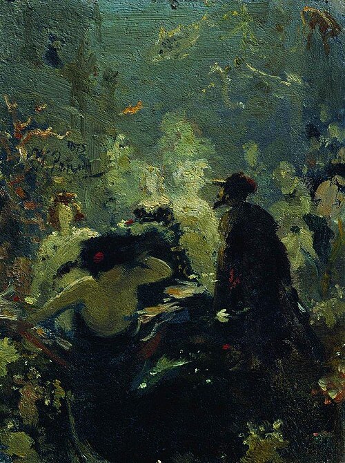 Sadko in the Underwater Kingdom., 1875, Ilia Répine