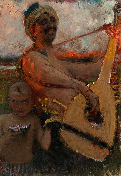 The Blind Bandura Player, 1918, Ilya Repin