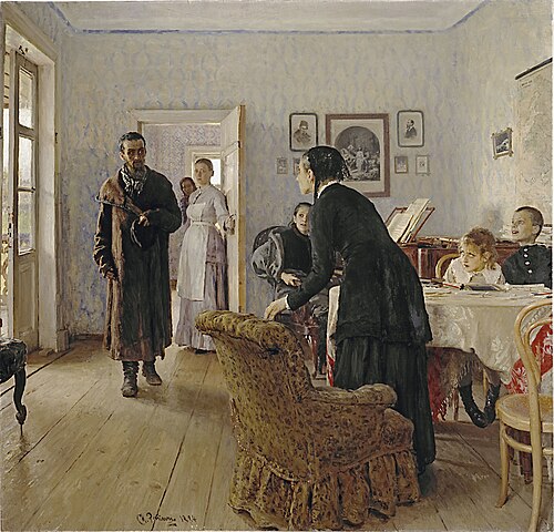 Visiteur inattendu, 1888, Ilia Répine