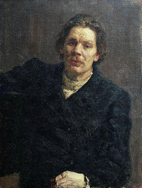 Portrait of Maxim Gorky, 1899, Ilia Répine