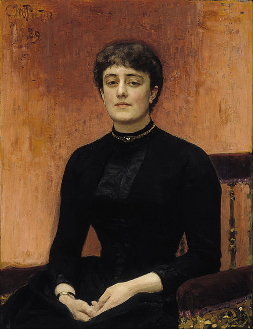 Portrait of Elizabeta Zvantseva, 1889, Ilia Répine