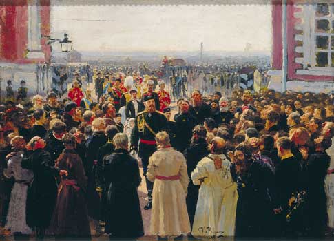 Delegation of voigts before Alexander III, 1884, Ilia Répine