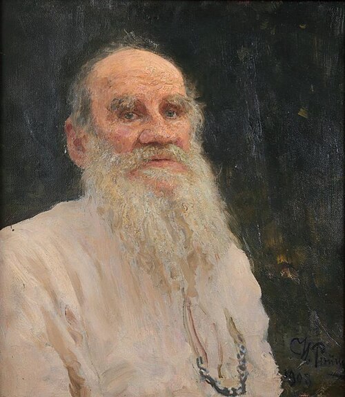 Портрет Л.Н. Толстого, 1908, Ilya Repin