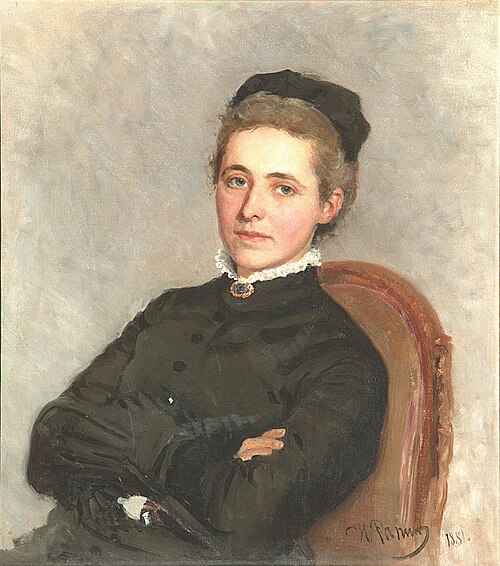 Портрет юлии Богдановны Репман, 1881, Ilya Repin