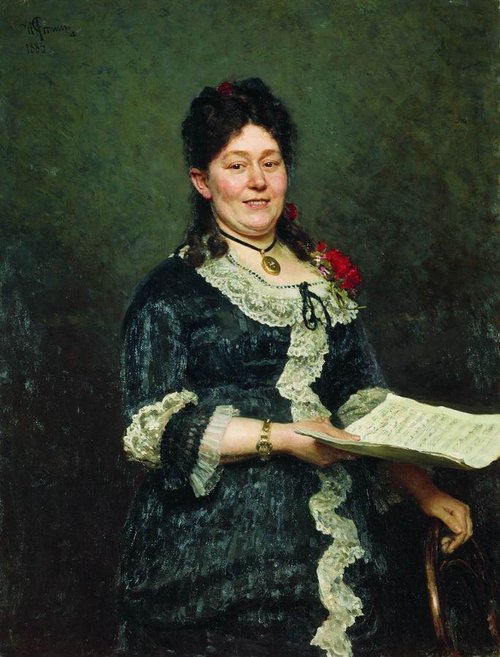 Portrait of Alexandra Molas, 1883, Ilya Repin
