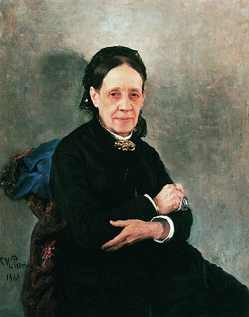 Portrait of N. V. Stasova, 1884, Ilya Repin