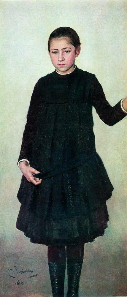Portrait of V. I. Repina, 1886, Ilya Repin