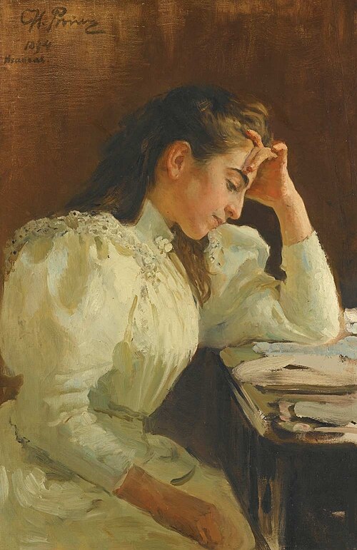 Portrait of a Neapolitan woman, 1894, Ilya Repin