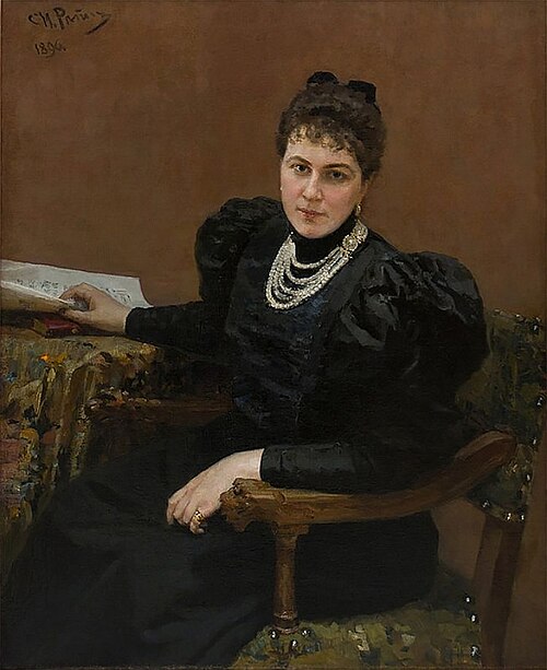 Портрет М.К. Тенишевой, 1896, Ilia Répine
