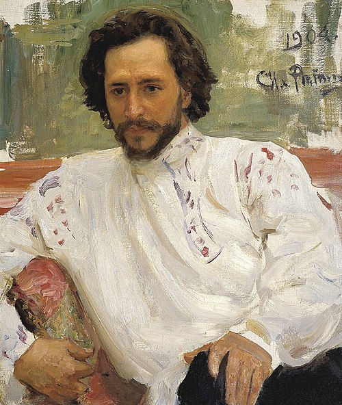 Portrait of writer Leonid Nikolayevich Andreyev., 1904, Ilya Repin