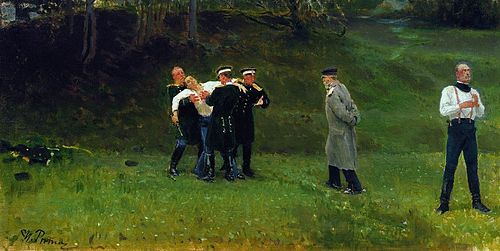 Duel, 1896, Ilya Repin