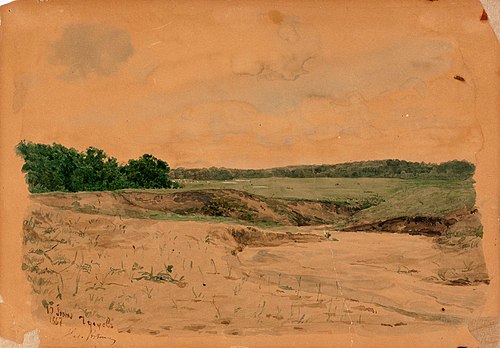 Chuguev landscape, 1867, Ilya Repin