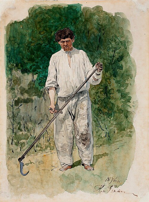 The Scytheman, 1876, Ilya Repin