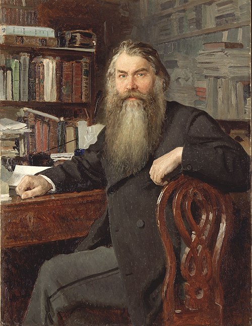 Portrait of the historian and archaeologist Ivan Egorovich Zabelin, 1877, Ilya Repin