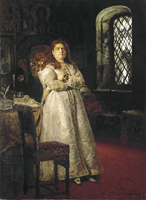 Grand Duchess Sofia at the Novodevichy Convent, 1879, Ilya Repin