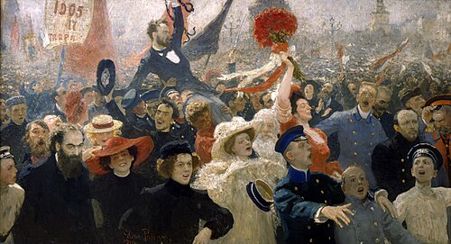 Demonstration on October 17, 1905, 1907, Ilya Repin