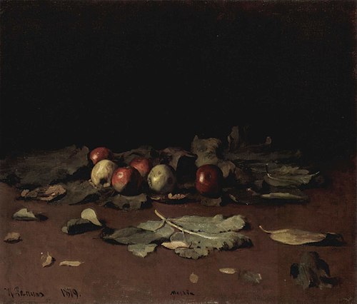 Apples and Leaves, 1879, Ilya Repin