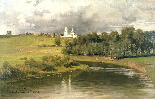 Вид села Варварина, 1878, Ilya Repin