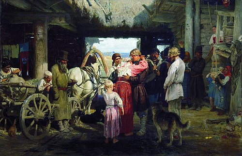 O adeus ao recruta, 1870, Ilya Repin