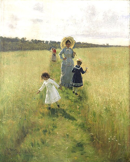 At the boundary, 1879, Ilya Repin