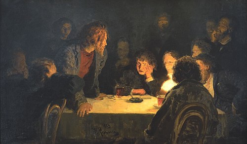 Revolutionary Congregation, 1883, Ilya Repin