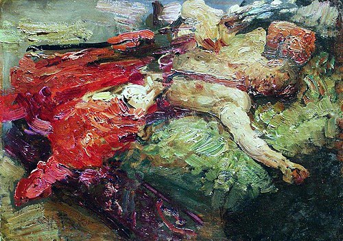 Cossaco adormecido, 1914, Ilya Repin