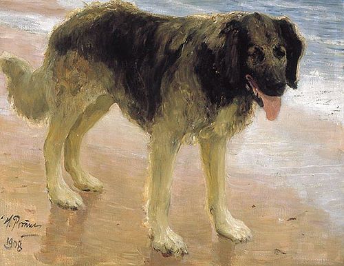 Man's best friend, 1908, Ilya Repin