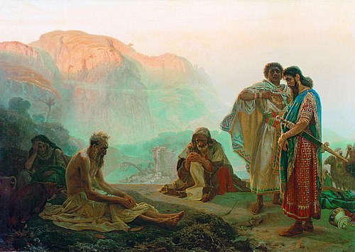 Job and His Friends, 1869, Ilya Repin