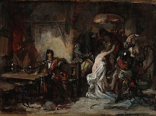 Episode from the Spanish Fury, 1877, Karel Ooms