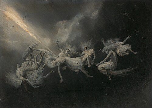 Lightning Struck a Flock of Witches, 1850, William Holbrook Beard