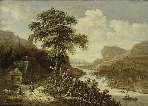 River Landscape, , Dionys Verburg