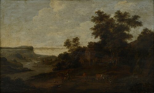 Bergachtig landschap, , Dionys Verburg