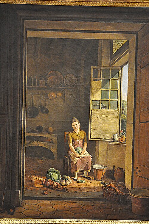 Intérieur de cuisine, 1814, Jean-Michel Grobon