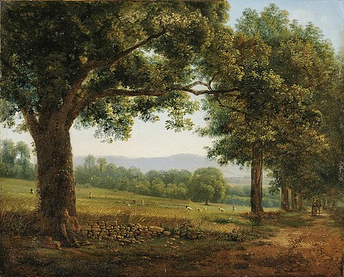 Vue aux environs de Lyon, 1850, Jean-Michel Grobon